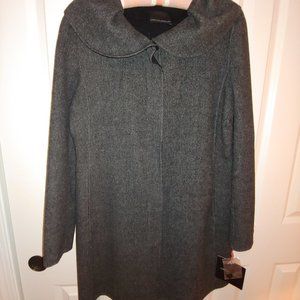 Cynthia Rowley unlined 3/4 length wool coat.